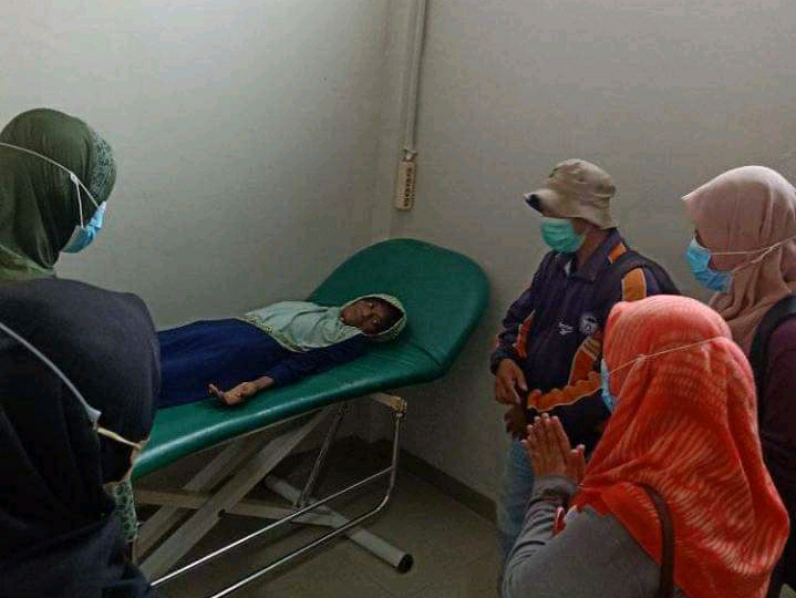 Safitri, menjalani pengobatan di RSUD Indramayu 