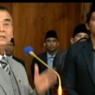 Foto : Pimpinan Ma'had Al Zaytun Panji Gumilang ajak salam ala Yahudi 