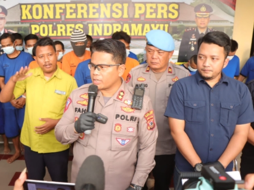 Foto : Polres Indramayu menangkap 53 pelaku kejahatan berbagai kasus selama operasi libas Lodaya 2023