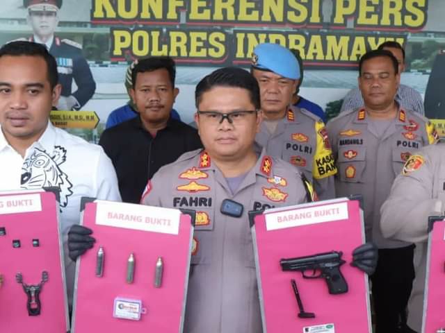 Polisi tangkap pelaku penembakan kafe dengan ketapel di Indramayu