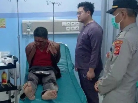 Pria dihakimi warga karena diduga maling tabung gas di Indramayu
