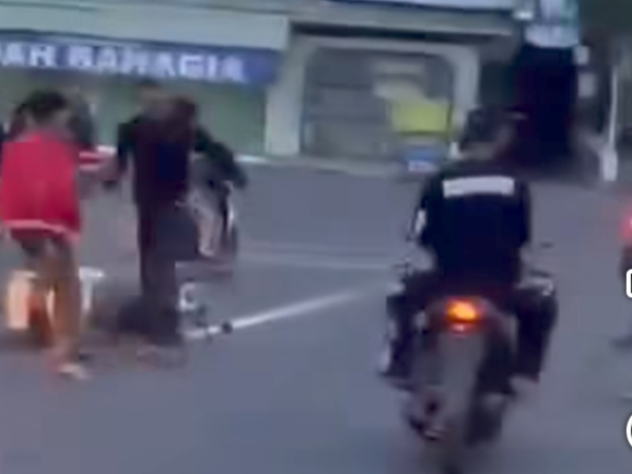 Tawuran antar remaja di Jatibarang Indramayu