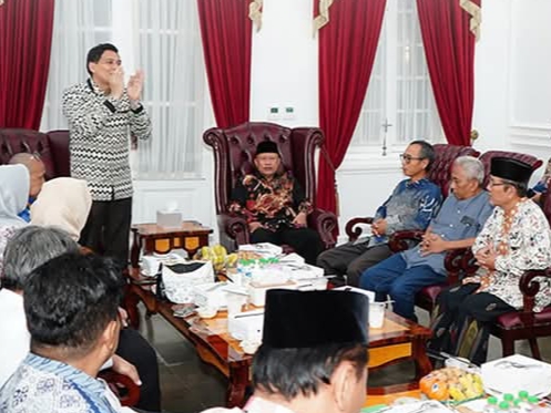 Bupati Indramayu Lucky Hakim bertemu dengan Komite Mitra Pembangunan Daerah 