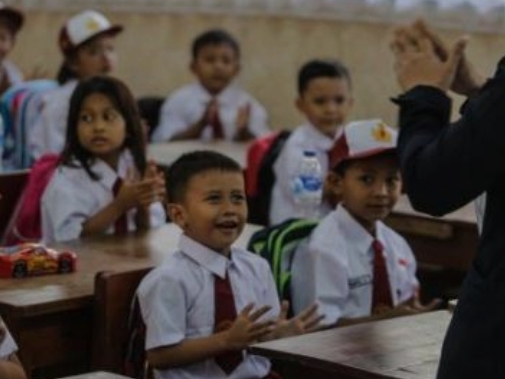 Ilustrasi siswa sekolah dasar (SD) 