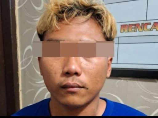 Tampang pelaku penusukan dan pencurian di Indramayu, berinisial MHA (22), seorang mahasiswa asal Pandeglang, Banten. 