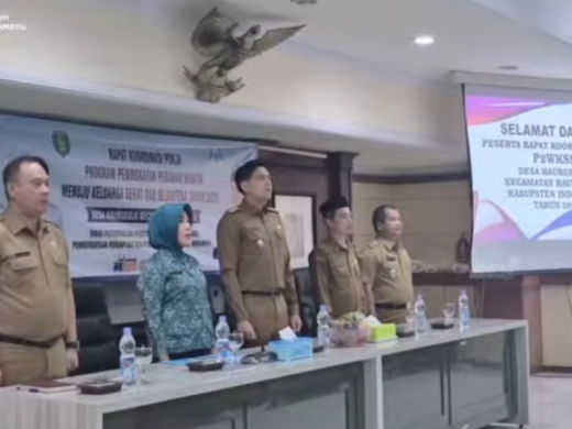 Rapat Koordinasi Pokja P2WKSS yang digelar di Ruang Ki Sidum Setda Indramayu, Senin (21/7/2025).