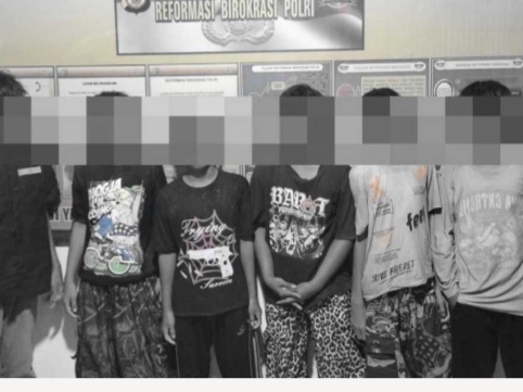 Polisi amankan 10 remaja hendak tawuran di Indramayu, Minggu (27/7/2025)