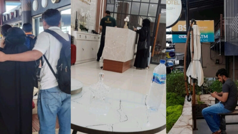 Kolase foto pria dan wanita.yang disebut-sebut sebagai salah satu bukti yang diserahkan pelapor kepada BK DPRD Indramayu.