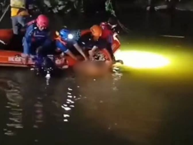 Penemuan mahasiswa Polindra yang tenggelam di Kali Cimanuk