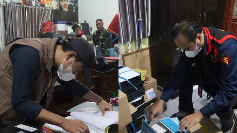 Tim Penyidik Kejaksaan Negeri Indramayu menggeledah beberapa ruangan di Dinas Pendidikan Indramayu, Kamis (4/12/2025)
