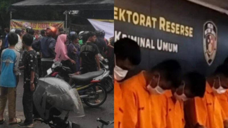 Kolase foto : Lokasi tempat pengeroyokan dua debt collector di Kalibata dan 6 oknum polisi ditetapkan tersangka pengeroyokan 