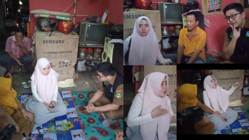 Tim Medis Dinas Kesehatan dan Rumah Sakit Jiwa Provinsi Jawa Barat melakukan penanganan medis terhadap PMI Indramayu Nurlaela, yang mengalami depresi di Desa Pringgacala Indramayu, Senin (12/1/2026)