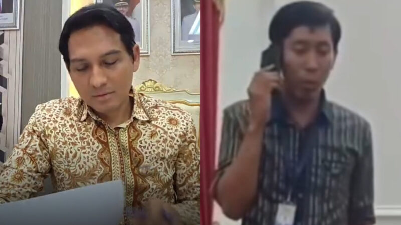 Bupati Indramayu Lucky Hakim dan Staf Khusus Salman