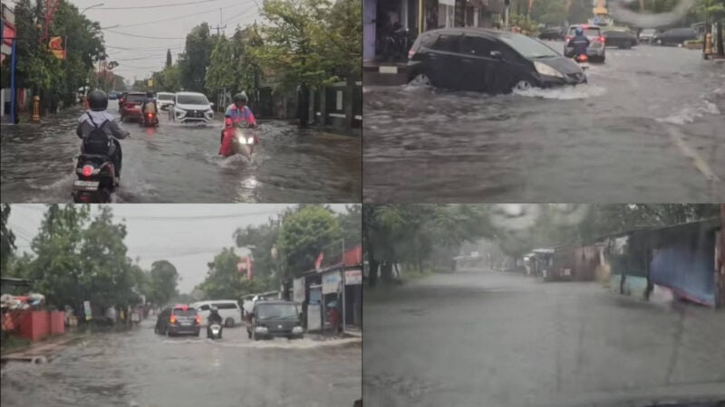 Banjir kembali mengepung pusat Kota Indramayu pada Selasa (27/1/2026) setelah hujan dengan intensitas tinggi mengguyur wilayah tersebut sejak Senin (26/1/2026) malam
