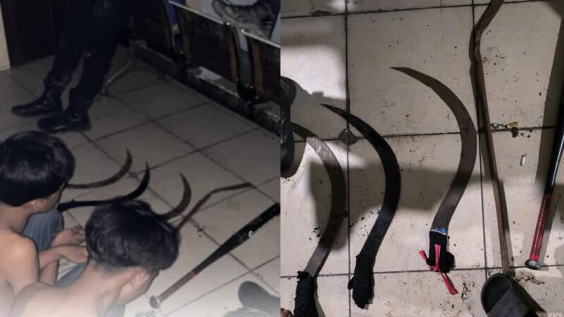 Polres Indramayu mengamankan enam remaja diduga gangster, Sabtu (31/1/2026) dini hari.
