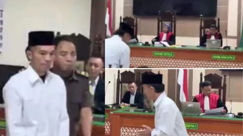 Sidang perdana kasus pembunuhan yang menjerat mantan anggota kepolisian, Alvian Maulana Sinaga (23), terhadap kekasihnya Putri Apriyani (24) digelar di Pengadilan Negeri (PN) Indramayu, Senin (5/1/2026)