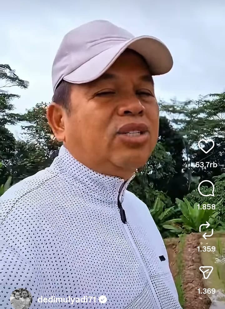 Tangkapan layar akun Instagram @dedimulyadi71, Gubernur Jawa Barat Dedi Mulyadi, saat menyampaikan pesan melalui unggahan pada Sabtu (24/1/2026).