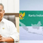 Kolase: Kepala Dinas Kesehatan Kabupaten Indramayu dr. Wawan Ridwan (kiri) dan ilustrasi kartu BPJS PBI