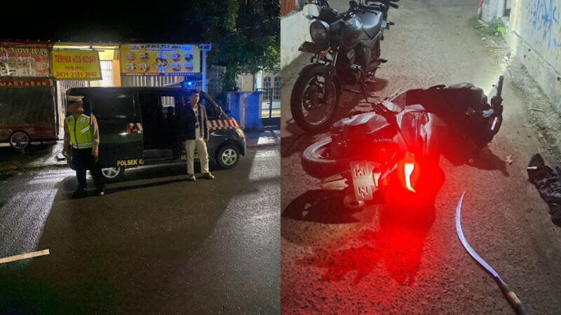 Polisi temukan Motor dan Celurit di Desa Mundu Karangampel, Diduga Milik Geng Motor yang Kabur