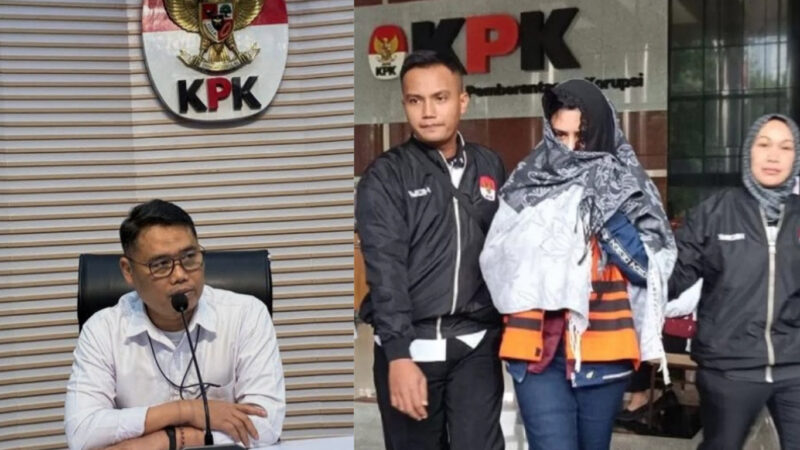 Kolase : Deputi Penindakan dan Eksekusi KPK, Asep Guntur Rahayu dan Eks Bupati Pekalongan, Fadia Arafiq. ditetapkan tersangka dugaan korupsi proyek pemerintah 