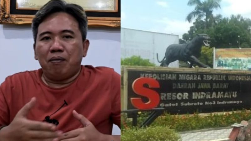 Kolase: Anggota DPRD Indramayu Edi Fauzi dan Kantor Polres Indramayu 