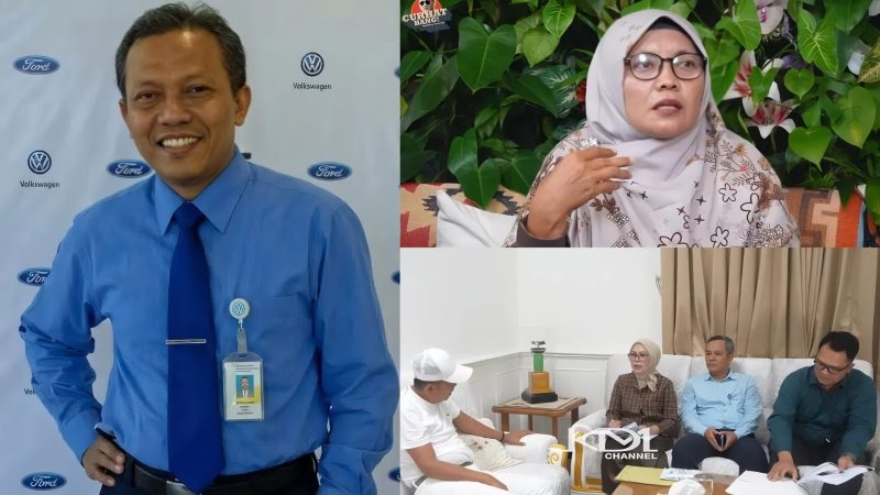 Kolase Foto: Aman Yani (kiri), tangkapan layar adik kandung Aman Yani di kanal YouTube Denny Sumargo (kanan atas), serta tangkapan layar Dedi Mulyadi bersama pegawai Bank BJB di kanal YouTube Kang Dedi Mulyadi (kanan bawah)