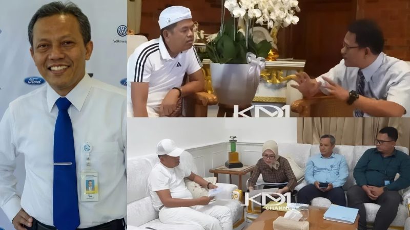 Kolase Foto: Aman Yani (Kiri) Tangkapan layar, Dedi Mulyadi dan Advokat Khotibul Umam (Kanan Atas) Tangkapan layar Dedi Mulyadi dan Pegawai Bank BJB (Kanan Bawah)