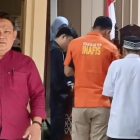 Kolase Foto: Ketua LBH Ghazanfar, Pahmi Alamsah (kiri) Saksi Verbal INAFIS saat terangkan isi rekaman CCTV (kanan)