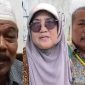 Kolase Foto : Adik kandung korban pembunuhan H Sahroni, H Muhaemin (kiri) Rohaemah (tengah) Zulhelpi (kanan)