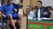 Ririn Rifanto (kiri) Priyo Bagus Setiawan dan Advokat Rusalandi (kanan)
